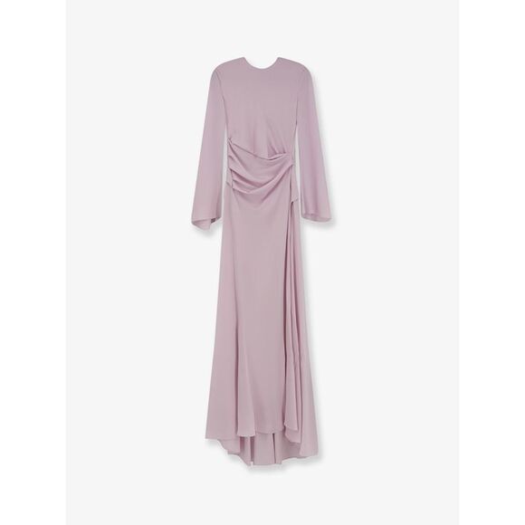 Alexander Mcqueen Women Long Dress With Drapery